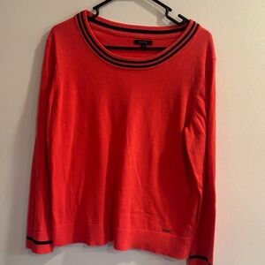 Nautica Women's Red Sweater with Black Details